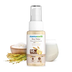 Mamaearth Rice Water Dewy Active Serum With Rice Water & 10% Niacinamide For Glass Skin - 50 ml