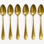 6 Golden stainless steel spoon (Pack of 6)
