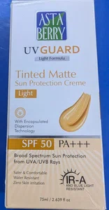 Asta Berry Uv Guard Tinted matte