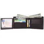 Hammonds Flycatcher RFID Protected Black Leather Wallet For Men (HF 579 BNL)