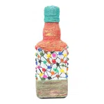 Hot Glue Bubble Hand Print Handmade Craft Bottle For Decoration