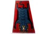 Nepali Hand-Knotted Red Traditional Woolen Carpet - 60 Knots, 90x190 cm