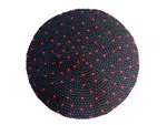 Handmade Navy Blue Felt Ball Carpet (100cm Round) - 100% Pure New Zealand Wool Rug