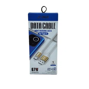 Solid Power SP03 Charge Cable | Super Fast Charging Data Cable Type-C Port Phone Cable | Fast USB Type C Charging Data Cord