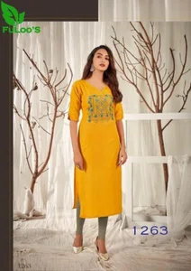 FuLoo's Kanika Designer Kurti Only for women #1263