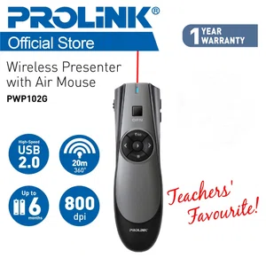 PROLiNK 2.4 Ghz Wireless Presenter With Air Mouse - Pwp102G