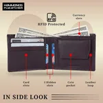 Hammonds Flycatcher Croco Brown Genuine Leather Wallet For Men