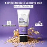 Dr. Sheth's Oats & Ceramide Spf 50+ Pa++++ | Oil-Free Sunscreen For Sensitive Skin 50g