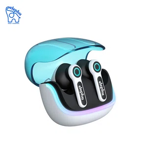 Elephu 6TA6 earbuds| Gaming| Environmental Noise Cancellation| Dual pairing| Rapid Charging| 37ms Low Latency 60 hours playtime