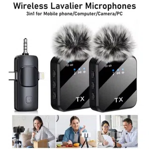 F11-2 Professional 3-in-1 Wireless Lavalier Microphone