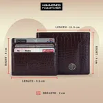 Hammonds FLycatcher Croco Brown Genuine Leather Wallet For Men