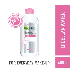Micellar Cleansing Water For Sensitive Skin | Make-Up Remover & Cleanser - Removes makeup, dirt & impurities & Hydrates Skin 400ml