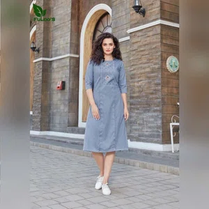 FuLoo's Slieecker Denim Western Kurti # 1020