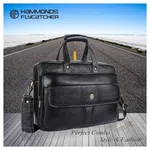 Hammonds Flycatcher Leather Black Laptop Bag for 15.6" Laptop