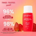 Dot & Key Strawberry Dew Tinted Sunscreen | 03 Sand | In-Vivo Tested SPF 50+ PA++++ With New-Age UV Filters, Brightens & Protects Skin, Ultra-light, Blends Easily, With Niacinamide, Natural Finish, Non-Sticky | 50ml
