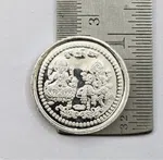 PURE SILVER COIN WITH LAXMI GANESHA AND SHREEYANTRA 5 GM