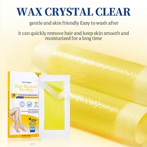 DISAAR BEAUTY Hair Removal Wax Strip Ready To Use At Home Armpit Leg Arm Bikini Area Natural Plant Extract Soothing Soft Skin 20PCS