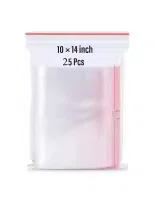 10 × 14 Inch Zip Lock Polyethylene Bags Pack Of 20 Pcs (10/14 Inch Ziplock)