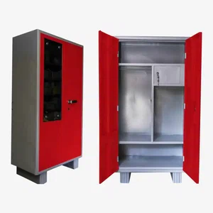 Red Color Plain Locker Full Door Mirror Leg Daraz