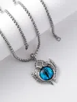 Devil Eye Pendant Necklace for Men/Boys - Stainless Steel