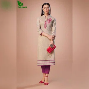 FuLoos Rosy Designer Handloom South Cotton Kurti Only #109