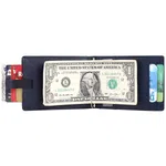 Hammonds Flycatcher Genuine Leather Minimilistic & Slim Blue Money Clip Wallet for Men