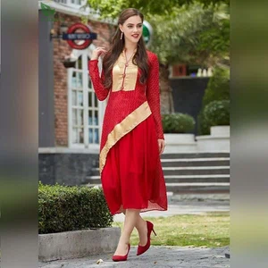 FuLoo's Vol-7 Dress Heavy Georgette for Women #1076