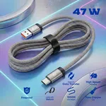 Elephu Braidy Series 547 PRO ( USB to TYPE C)High speed data transfer| knitted fabric| aluminum tip| pure copper wire| universal compatible