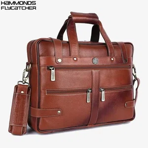 Hammonds Flycatcher Genuine Leather Tan Bag For Men - Men's Leather Laptop Bags | Laptop Bags | Hand Bags |