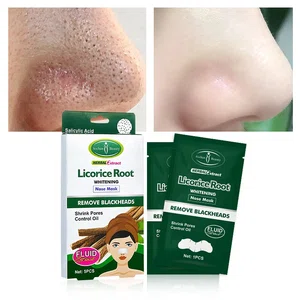Aichun Beauty Licorice Root Whitening Nose Mask - Remove Blackheads & Shrink Pores (5PCS)