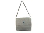 Handmade Hemp & Cotton Messenger Bag - Eco-Friendly Laptop & File Bag - Made in Nepal (36x30x6 cm)