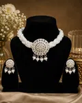 Pearl Weave Statement Choker Set