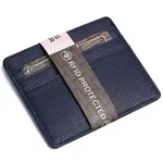 Hammonds Flycatcher RFID Protected Genuine Leather Blue Card Holder