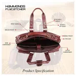 Hammonds Flycatcher Genuine Leather Laptop Messenger Bag For Men - Leather Bags For Men | Side Bags For Men |