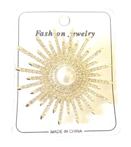 Crystal Sunshine Brooch-1Pcs