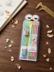 Kids 12-In-1 HB Wooden Pencil Pack With Built-In Sharpener Head School Stationary Set