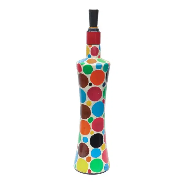 Round Handmade Craft Bottle With Light Lamp