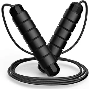 Jump Rope, Tangle-Free Rapid Speed Jumping Rope Cable with Ball Bearings for Women, Men, and Kids, Adjustable Steel Skipping Rope with Foam Handles for Gym Fitness, Home Exercise