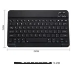 Ultra-Slim Bluetooth Keyboard Portable Mini Wireless Keyboard Rechargeable for Apple iPad iPhone Samsung Tablet Phone Smartphone iOS Android Windows