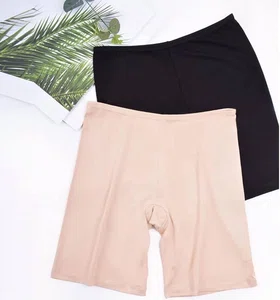 Seamless Smooth Slip Shorts Anti Chafing Safety Pants for Under Dress High Waist Underwear Boxers Skin & Black For Girls