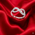PURE SILVER INFINITY RING FOR WOMEN 19