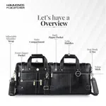Hammonds Flycatcher Black Genuine Leather Bag For Men