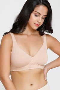 Zivame Single Layered Non Wired 3/4th Coverage Minimiser Bra-Roebuck