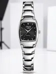 Women\'s Rectangle Bracelet Watch, Fashion Vintage Analog Quartz Stainless Steel Wristwatch for Small Wrists – Elegant and Simple Design
