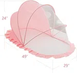 Portable Foldable Baby Mosquito Net - Instant Pop-Up Breathable Mesh Bed Tent & Insect Protection for Infants