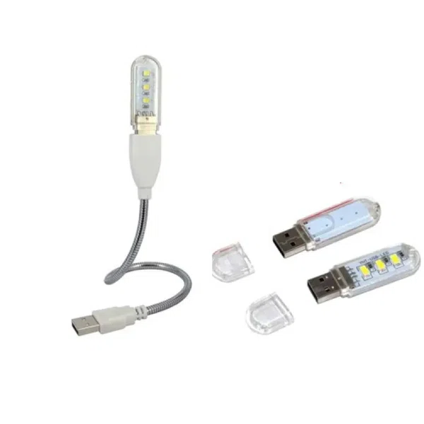 USB LED Book White Lights LED LED Bulb 5V Power Input With Flexible Cable (1 set only)