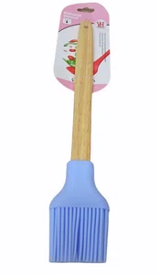 Wooden Handle Silicon Oil Brush