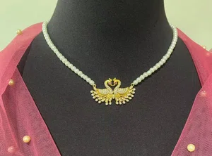 Gold palted Mangal sutra with