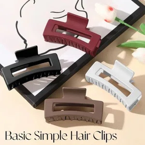 Silicone Flexible Hair Claw Clips, Nonslip Large Bendable Claw Clip | Soft Hair Grip Hairclips for Thin and Thick