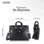 Hammonds Flycatcher Genuine Leather Laptop Black Bag For Men